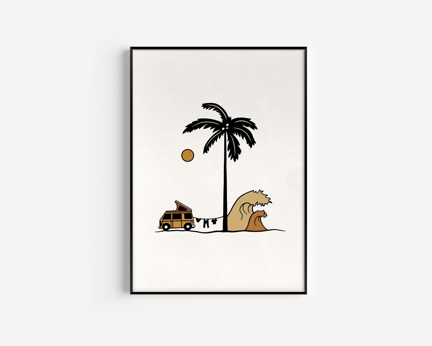 Vanlife Island - Art print - A4